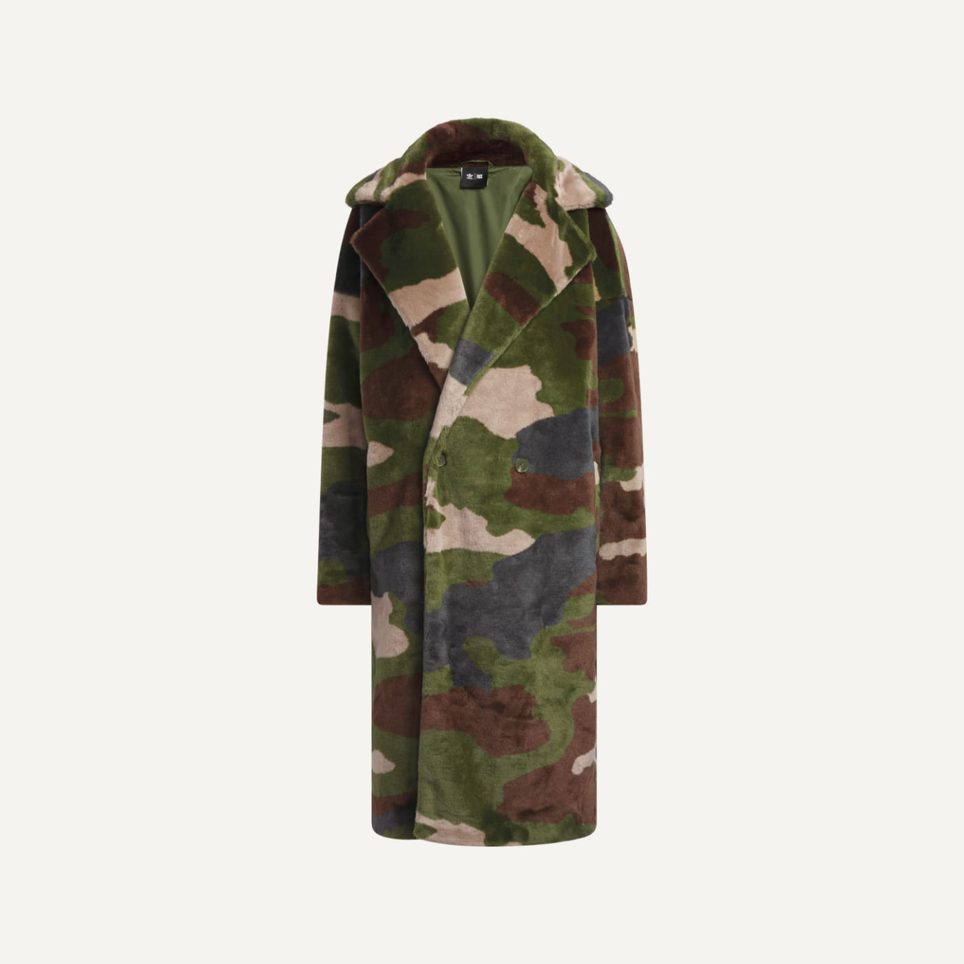 Park Trail Camo Faux Fur Coat