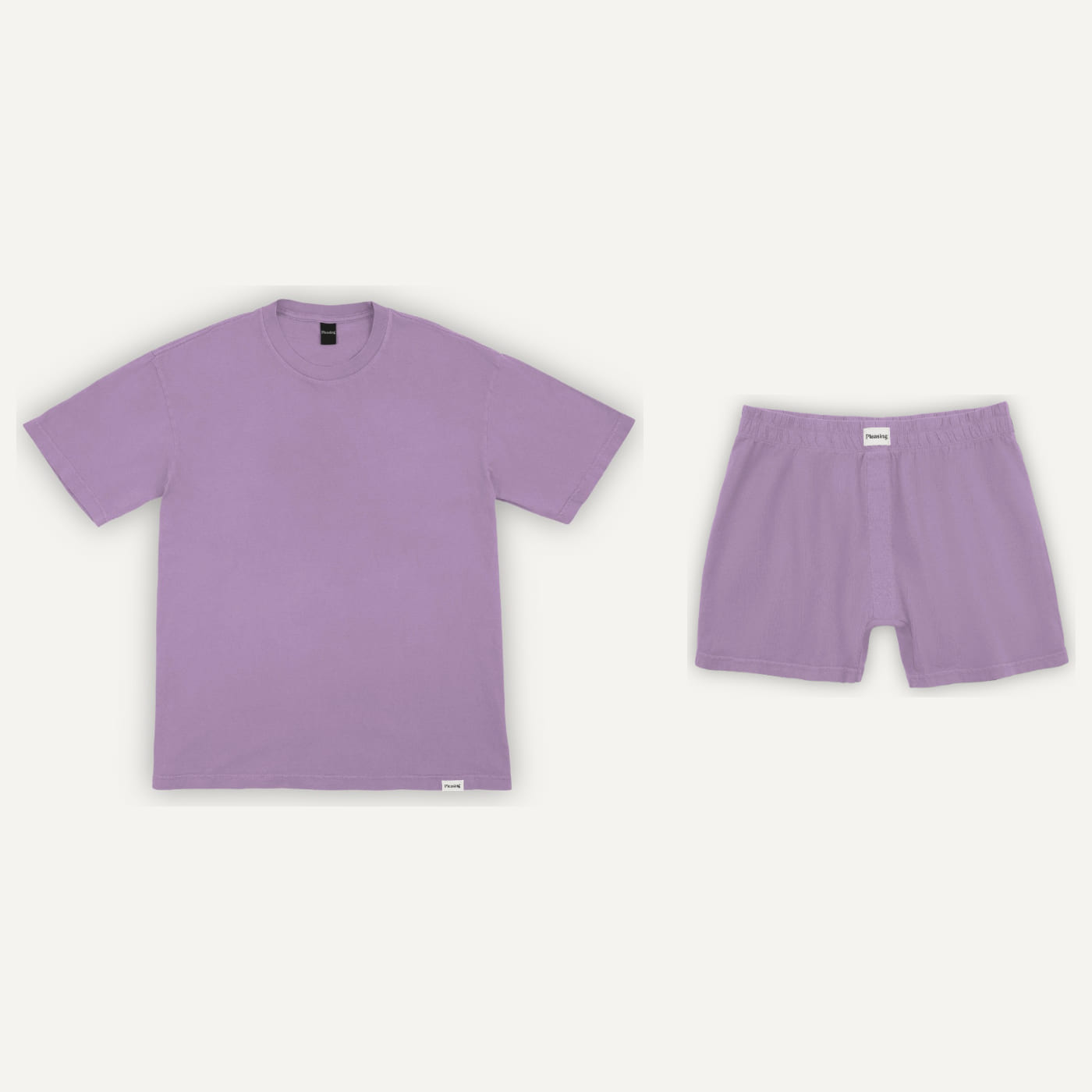 The Pleasing Signature Dyed Tee & Sleepover Short Set