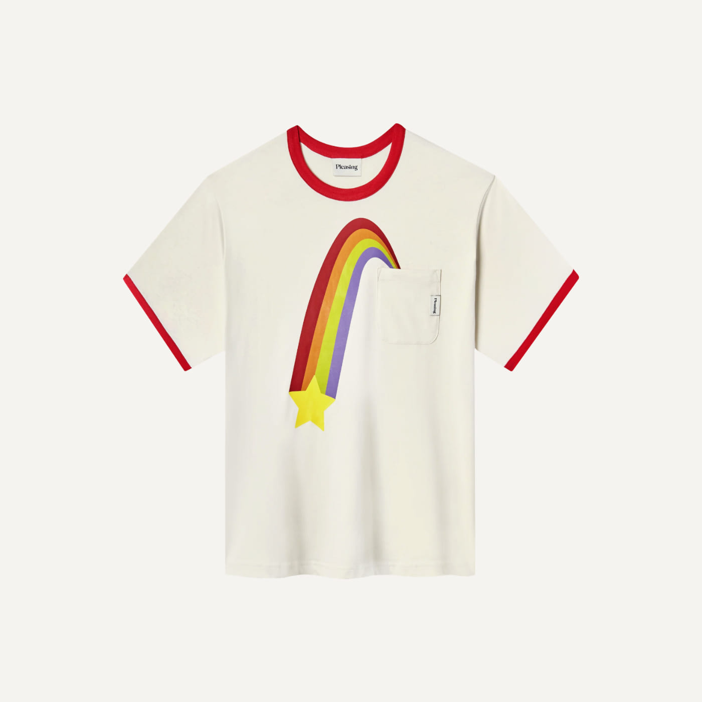 The Rainbow Rays Ringer Tee