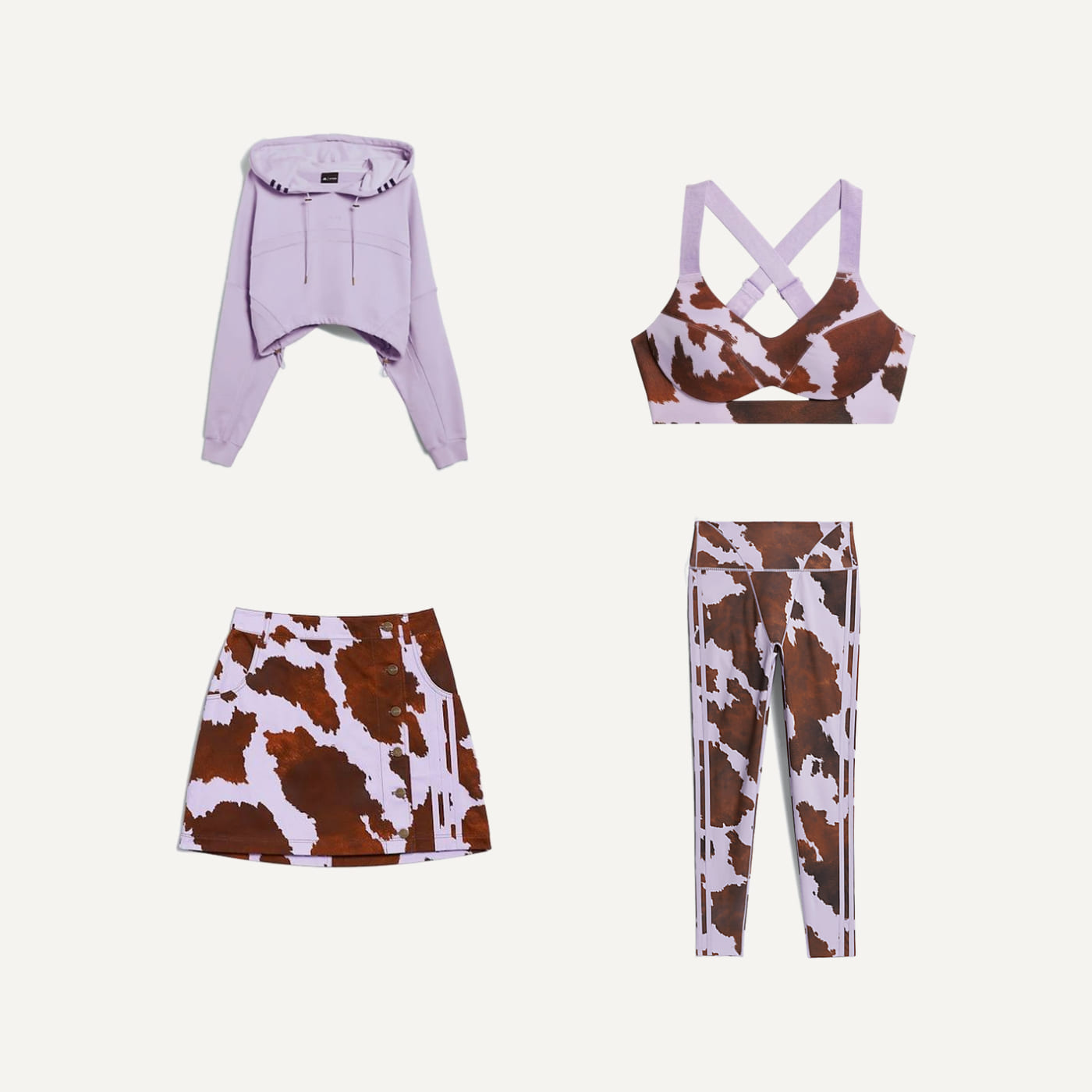 Rodeo Cow Print Set