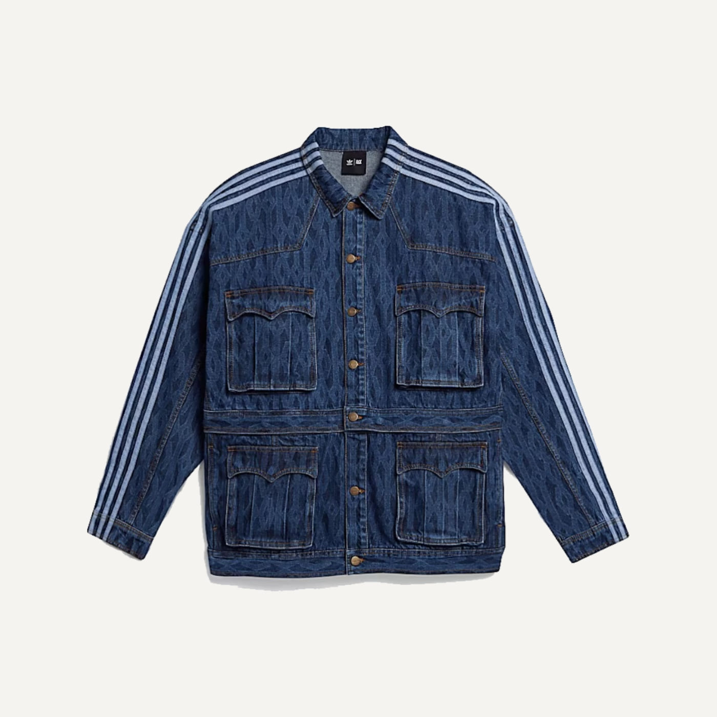 Rodeo Denim Monogram Track Jacket
