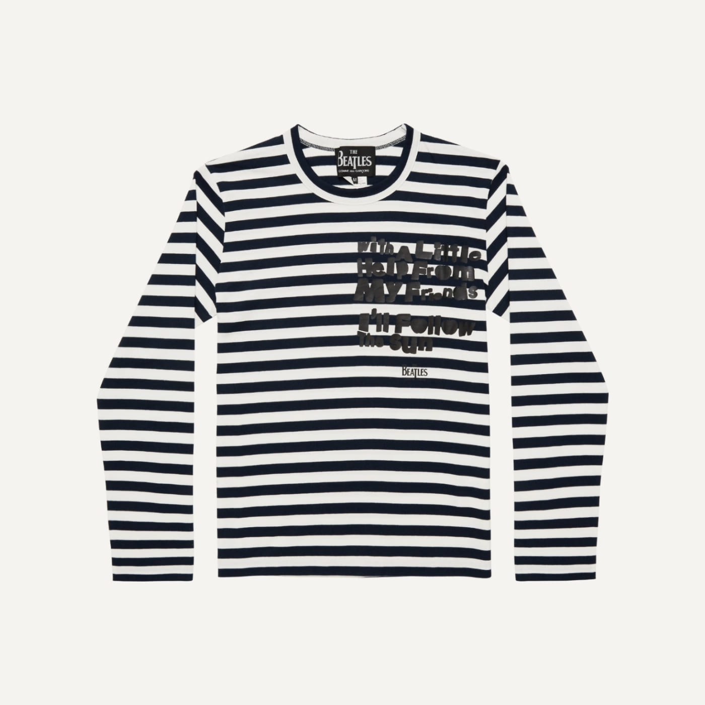 Striped Text Long Sleeve