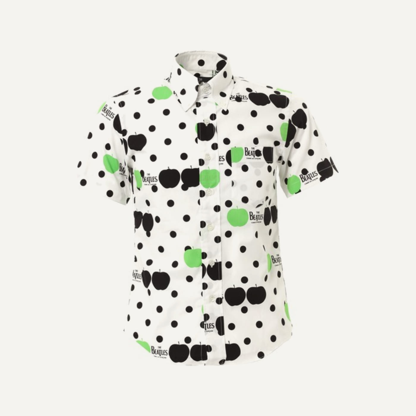 Apple Dot Button Down Short Sleeve