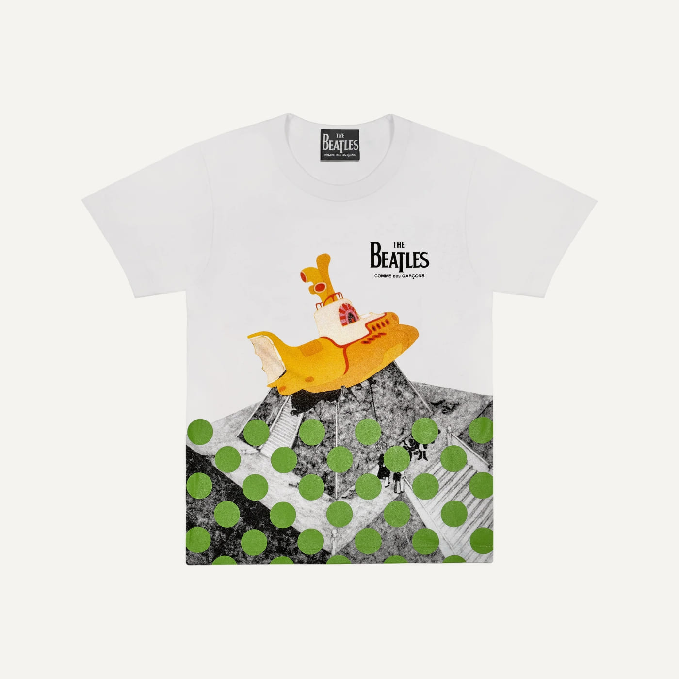 Yellow Submarine Green Dots Tee, The Beatles × Comme des Garçons