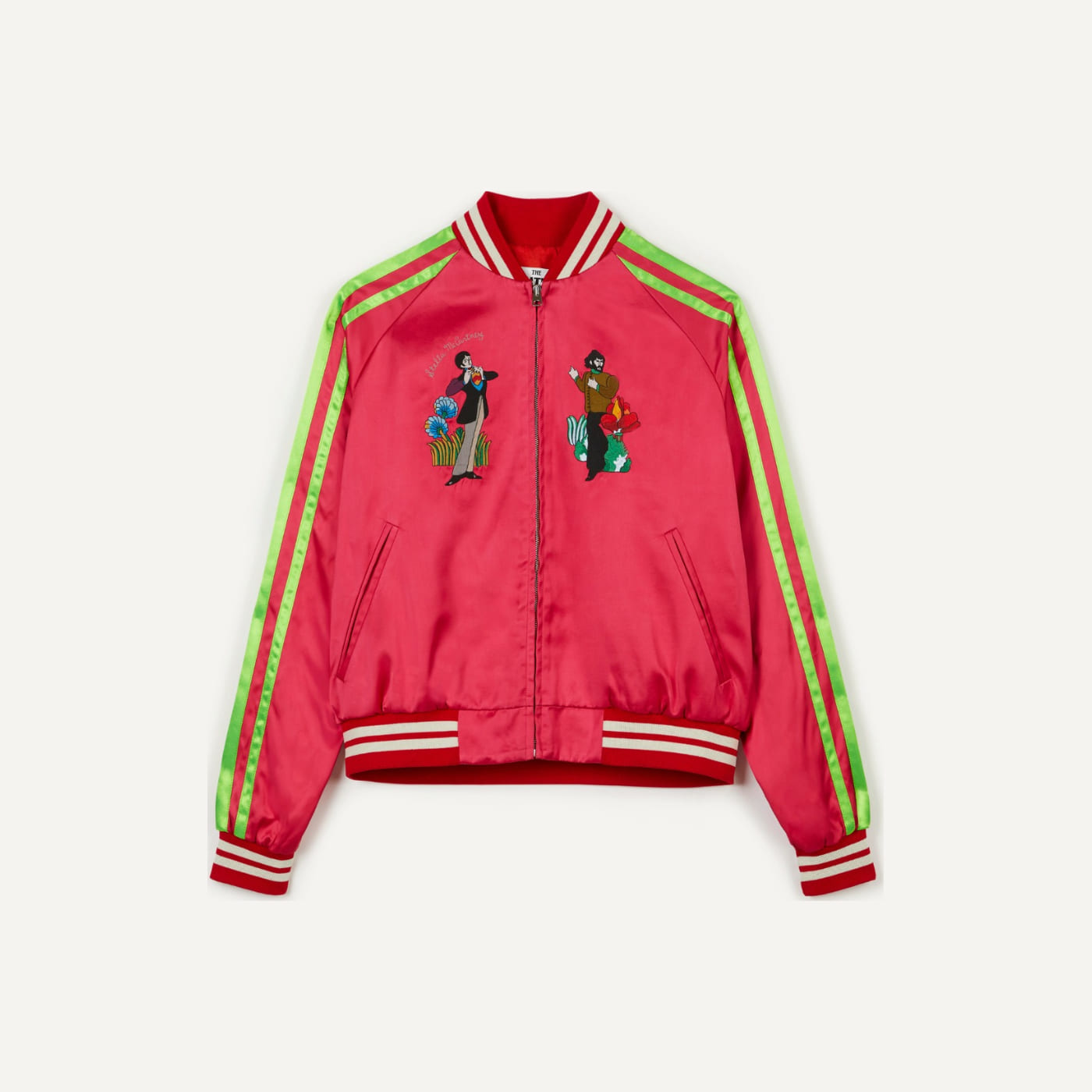 Yellow Submarine Satin Bomber Jacket